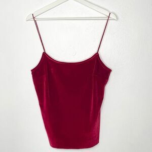 Intimately Free People red velvet spaghetti strap blouse - Women’s M